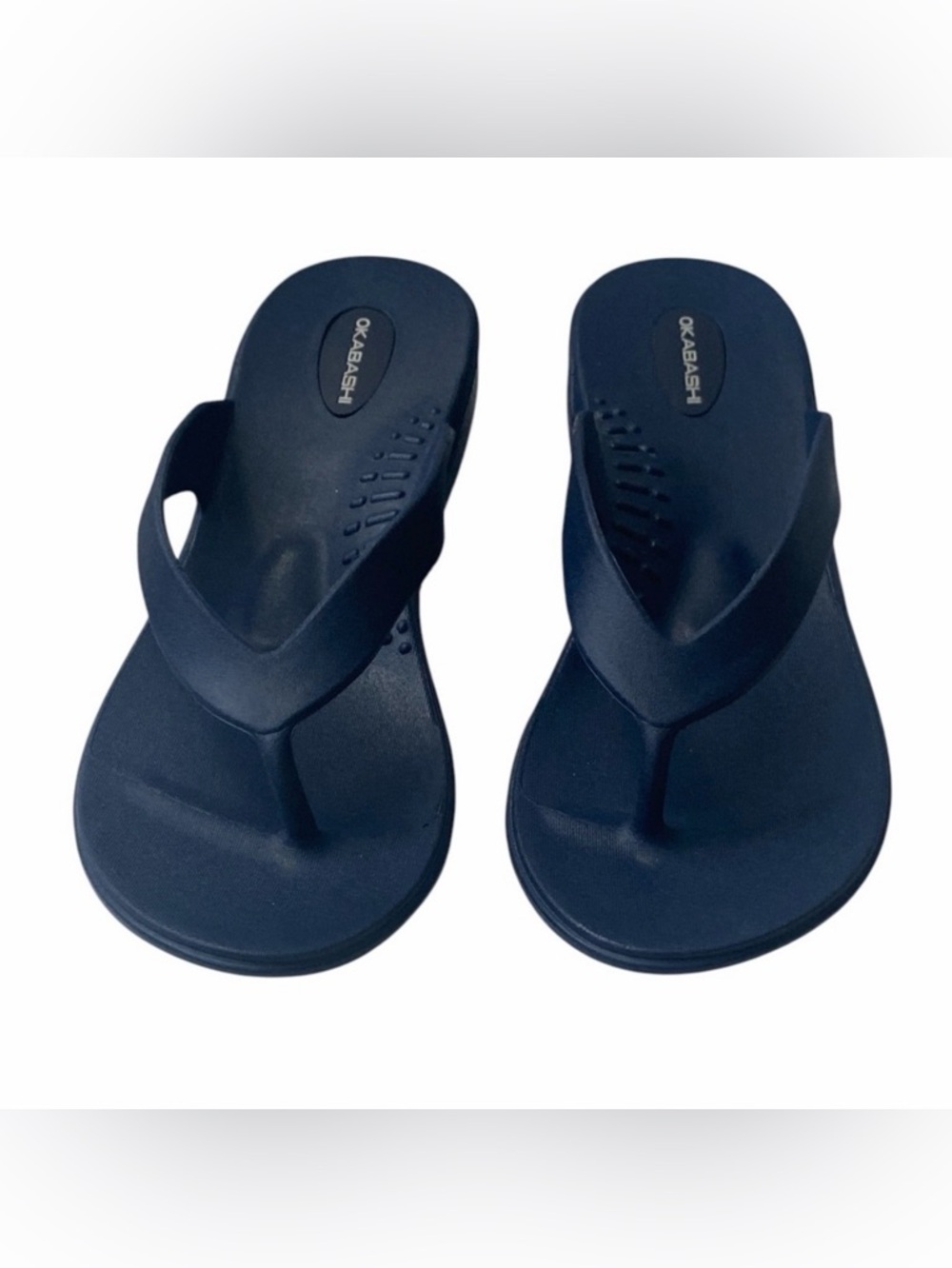 Okabashi Navy Blue Flip Flop Sandals - Women’s M/L. (8/9) New